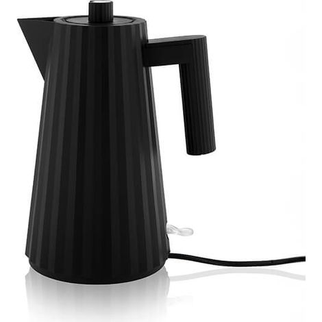 Alessi Plisse Electric 1.7L Water Kettle Black