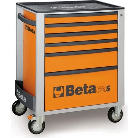 BETA Servante 6 tiroirs - C24S/6 - Orange clair