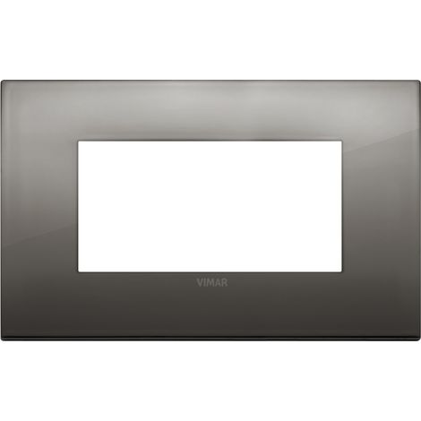 Placca Classic 4M cromo nero Vimar Arkè 19654.09