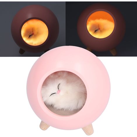USB-Stimmungslampe fürs Kinderzimmer, rosa LED-Nachtlicht mit Cartoon-Motiv, zum Schlafen. (1/5)