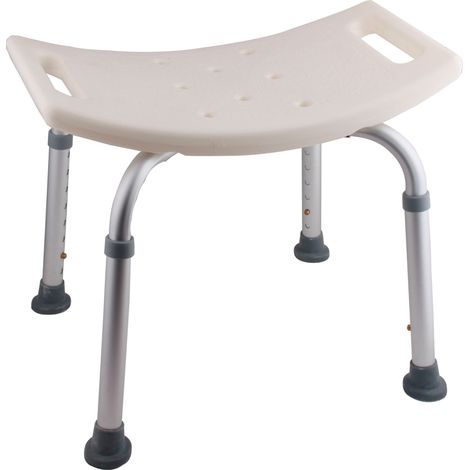 Taburete para el baño, Blanco