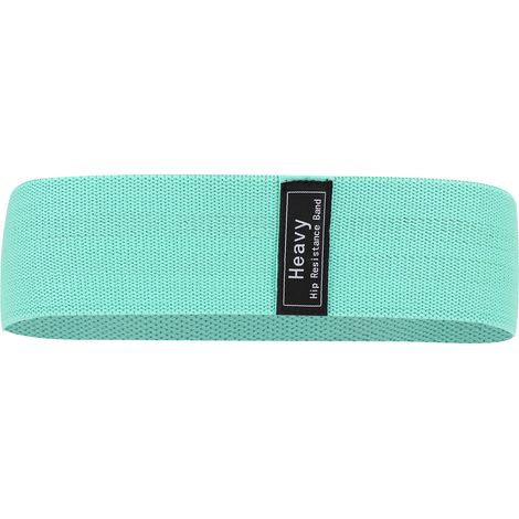 Set aus Widerstandsbändern für Yoga und Hüftübungen, tragbares elastisches Band für Fitness, Kniebeugen und Gewichtstraining, mintgrün. (1/5)