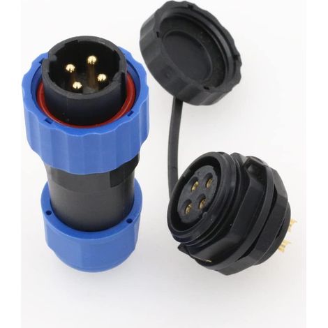 SD20 Waterproof Connector IP68 LED Power Cable Female Connector Electrical Wire Panel Mount Solder Connector (Panel Mount, 4 Pin) (1/4)
