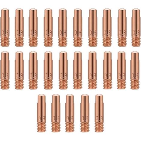 Buse De Contact - Cuivre 0,8 Mm - Pour Torche De Soudage Mig Mag - 25 Pièces (1/5)