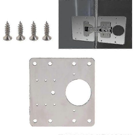 Scharnierreparaturplatten-Set aus Edelstahl, rostfrei und rostfrei-A