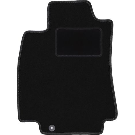 Tapis conducteur en velours pour : Nissan Tiida C11 berline, berline (2004-2012) noir