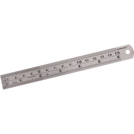 RIGA RIGHELLO DA LAVORO IN ACCIAIO 150mm SILVERLINE MT65