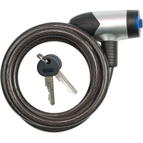 Antivol Vélo - Câble 10 mm - 150 cm - Verrouillage À Clé - 1 Pièce