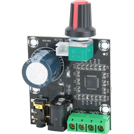 Carte amplificateur audio numérique double canal PAM8610 classe D 15W+15W 12V DC (1/5)