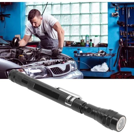 Microphone magnétique télescopique, outil de prélèvement magnétique, lampe torche magnétique, lampe d'inspection murale intérieure portable télescopique, gadget sympa, cadeau d'anniversaire pour homme (1/5)