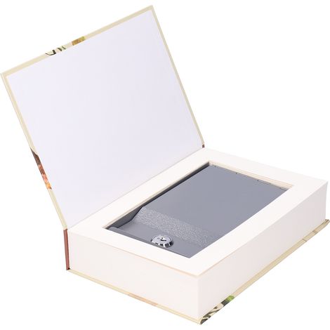 Estuche de seguridad innovador con forma de caja fuerte, ideal para guardar dinero, joyas, tarjetas bancarias y llaves. Material: hierro y papel. 22,2 cm x 15,3 cm x 4,5 cm (1/5)