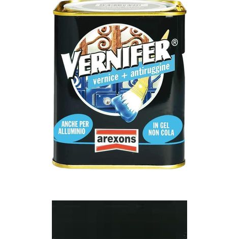 Smalto Antiruggine Vernifer in Gel 2 Lt AREXONS - Nero Brillante
