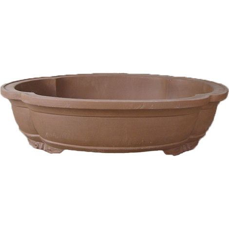 Vaso per bonsai ovale (forma mokko) in gres 70x55x14 cm - GL113c