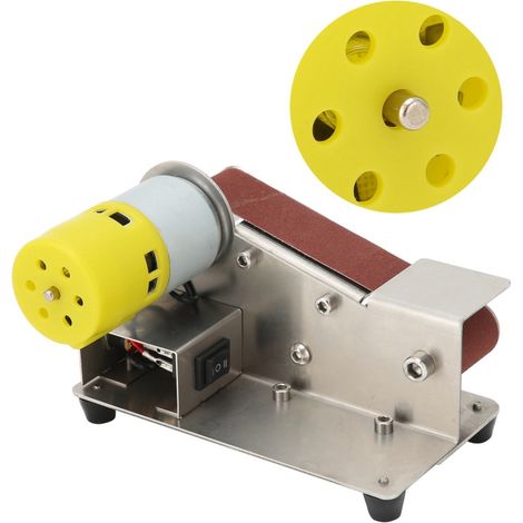 Mini ponceuse à bande électrique pour bricolage, machine de polissage et de ponçage, affûteuse et meuleuse (1/5)
