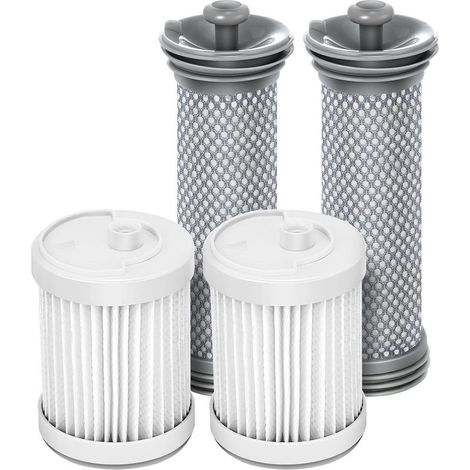 Kit de filtre de rechange compatible avec aspirateur sans fil Tineco A10/A11 Hero, A10/A11 Master Pure One S11, PWRHERO11 Snap, comprenant 2 pré-filtres et 2 filtres HEPA