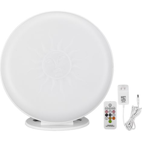 Lampe de luminothérapie LED avec télécommande, minuterie, 4 couleurs d'ambiance, soulage les maux de tête, améliore le sommeil, prise US 100-240V (1/5)