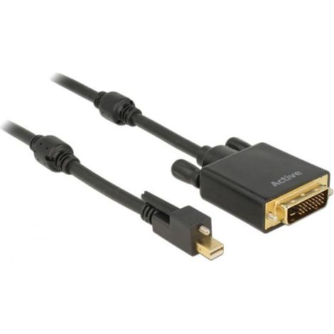Delockdelock 83725 cavo e adattatore video 1 m mini displayport dvi d nero