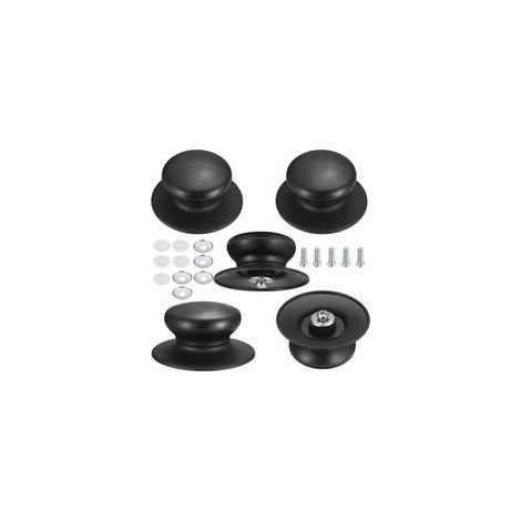 Lot de 5 boutons universels pour couvercle de casserole, bouton de batterie de cuisine, boutons de couvercle résistant à la chaleur pour couvercle de casserole, poignée de levage, ensemble de pièces d (1/4)