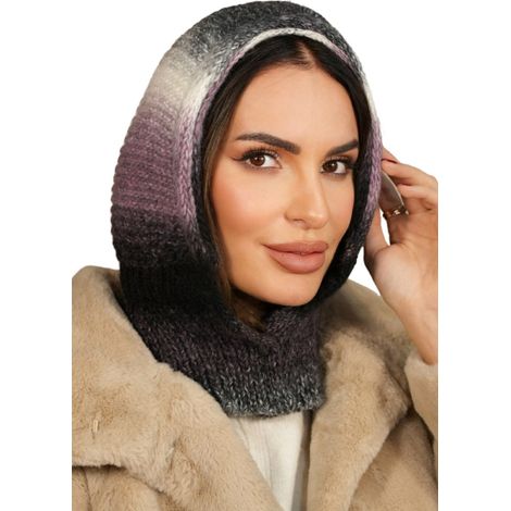 Cagoule à capuche avec boutons-pression, rose camée Virginie (1/2)