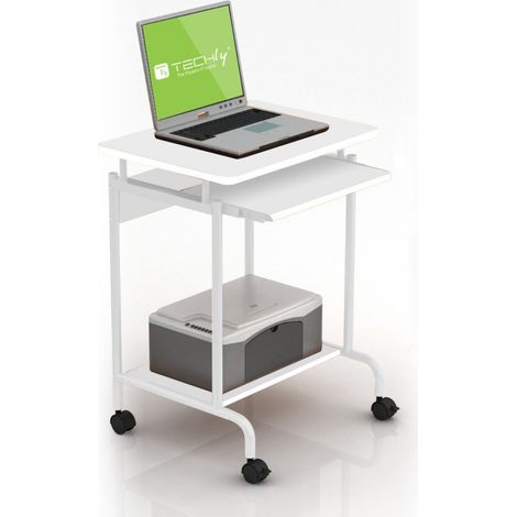 Techly Scrivania per Computer Compact Bianco (1/5)
