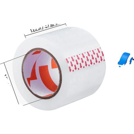 Cinta adhesiva, material BOPP duradero, fuerte adhesión, 6 unidades (1/2)