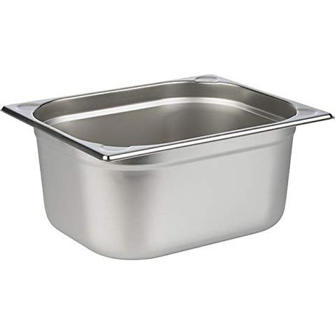 APS 81208 GN container 1/2, contenitore gastronorm in acciaio inox/dimensioni 265 x 325 mm/altezza 200 mm/volume 11,65 litri (1/4)