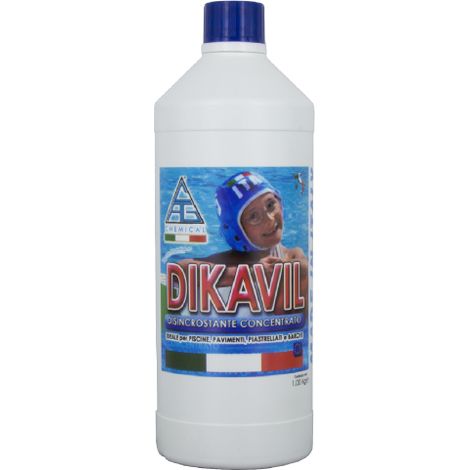 De'tartrant pour piscines DIKAVIL 1 l a' base d'acides ide'al pour nettoyer la cuve vide et le sol