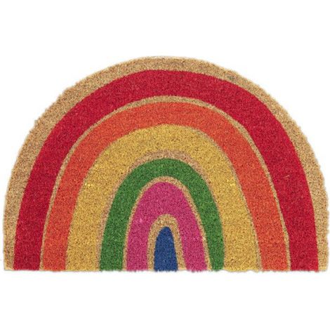 Paillasson - Fibres De Coco - Demi-Lune - 40 X 60 Cm - Antidérapant - Intérieur Et Extérieur (1/5)