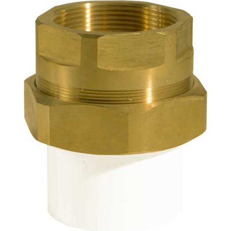 Racor Tres Piezas Rosca Hembra Latón CPVC PN25  Cobre ''CU'': DN15-1/2"