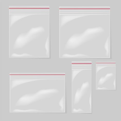 Sachet Zip - 100 Pièces - 4x6cm - Plastique LDPE - Fermeture Rouge - Stockage Alimentaire et Artisanat (1/5)