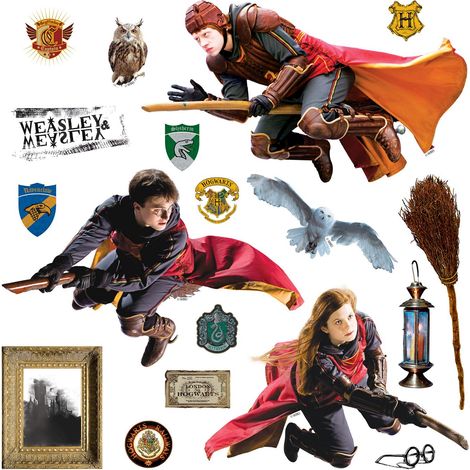 sticker mural Harry Potter gris et rouge  - Sanders & Sanders (1/3)