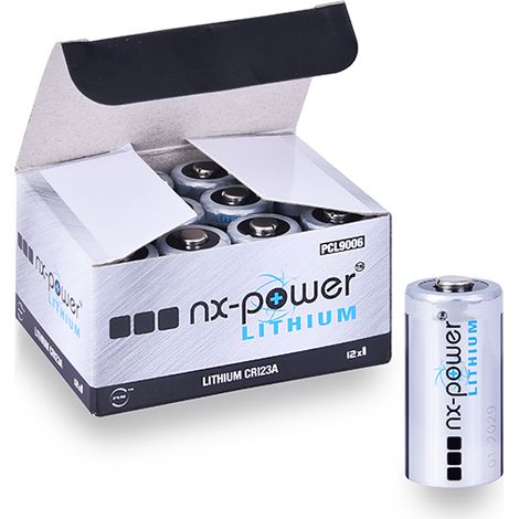 Pile lithium CR123 3V 1.6Ah – Technologie lithium-dioxyde de manganèse – Compatible avec Orisec W-IR-200 et autres modèles – Enix Energies
