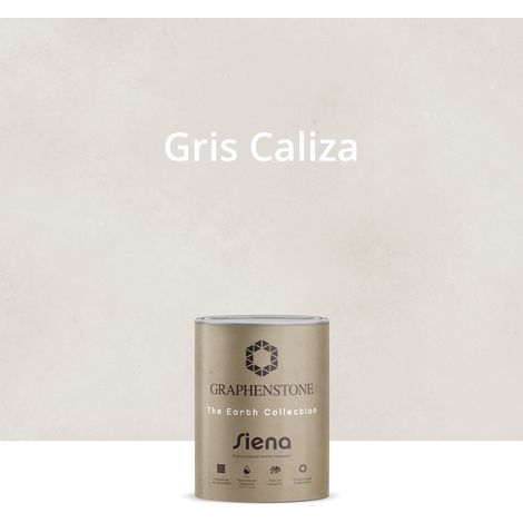 Pintura Ecológica INTERIOR Efecto LIMEWASH Base Cal SIENA Color GRIS CALIZA 1L
