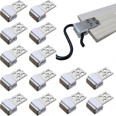 30 clips à ressort métalliques rembourrés, avec 5 trous chacun, pour la réparation de canapés et de meubles. (1/5)