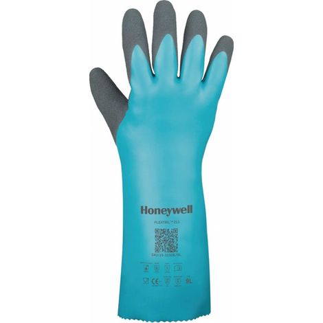 HONEYWELL 33-3150E/9L Chemiehandschuhe FLEXTRIL™ 211 Größe 9 grün EN 388, EN 374