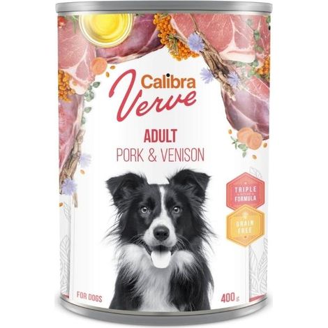 Calibra il cane GF Verve adulto di maiale e venado Box 6x400gr