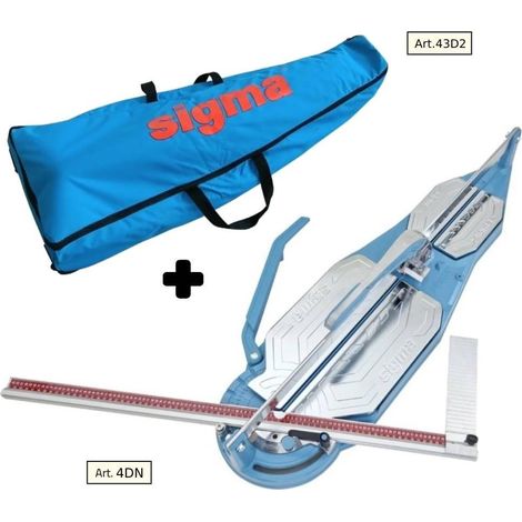 Tile cutter SIGMA 4dn cm 95 push engraving + canvas suitcase with wheels 43d2 (1/5)
