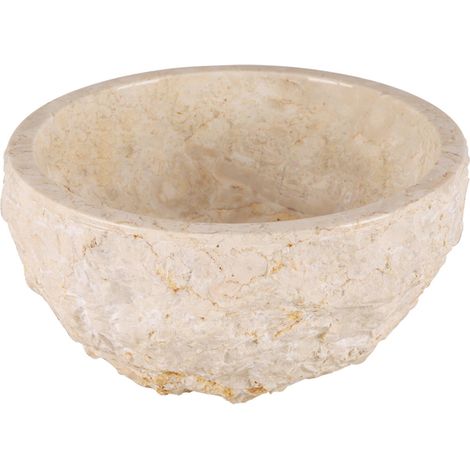 Differnz ASTI Vasque à poser - 38cm - pierre naturelle polie - beige