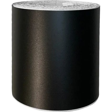 (Noir mat - 7 cm x 5 m) Autocollant de voiture en fibre de carbone 3D, anti-rayures et imperméable, protection latérale de seuil de porte, compatible avec les accessoires automobiles (1/4)