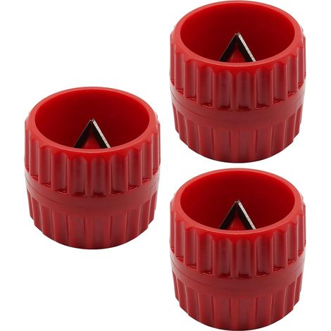 Juego de 3 herramientas para biselar/desbarbar internas y externas (amoladora y biseladora de tubos de cobre CT-208) (1/5)