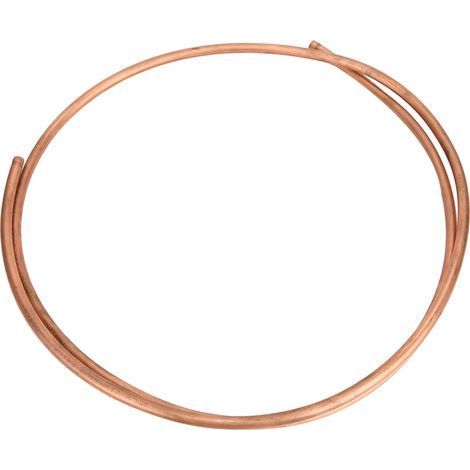 Tube en cuivre C1100 T2 de 2m, Tube à bobine souple pour climatiseur et réfrigérateur, diamètre extérieur 9.5mm/ID 7.9mm (1/5)