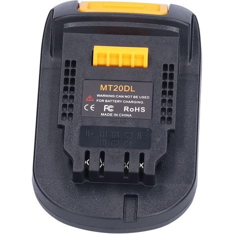 Adaptateur de Batterie Dock Power Mount Connecteur, Outil de Conversion de Piles, Convertisseur Adaptateur de Batterie pour Batterie Li-ION Makita 18V vers pour Dewalt 18V/20V (1/4)