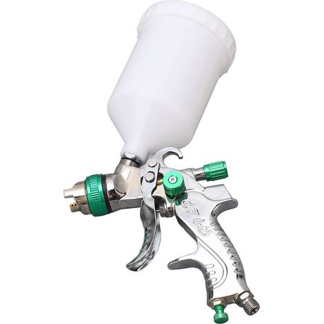 Kit de pistolet pulvérisateur HVLP : atomisation uniforme, alimentation par gravité réglable, pistolet pulvérisateur de peinture pour l'automobile et l'artisanat, 600 ml (1/5)