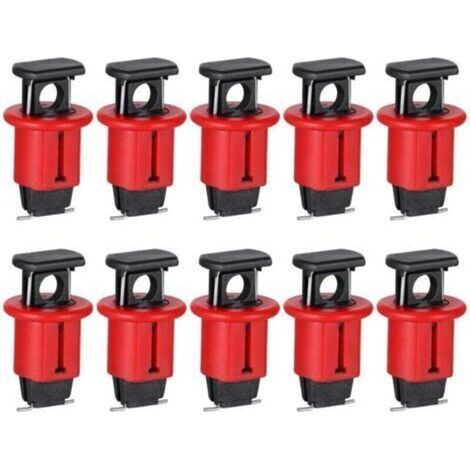 Lot de 10 Disjoncteurs Miniatures de Verrouillage de Sécurité électrique pour Isolation électrique Rouge Verrouillage de Disjoncteur Miniature de Verrouillage de Sécurité électrique (1/4)