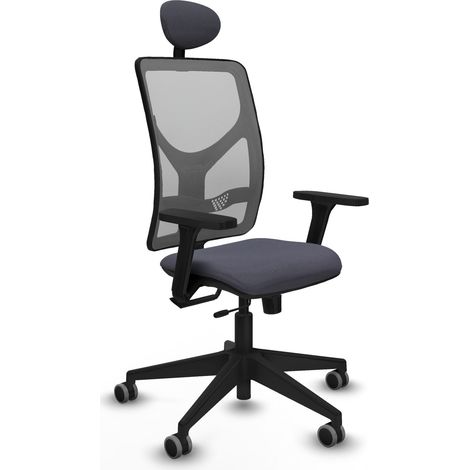 Silla de oficina piqueras y crespo Motilla gris malla cómoda (1/2)