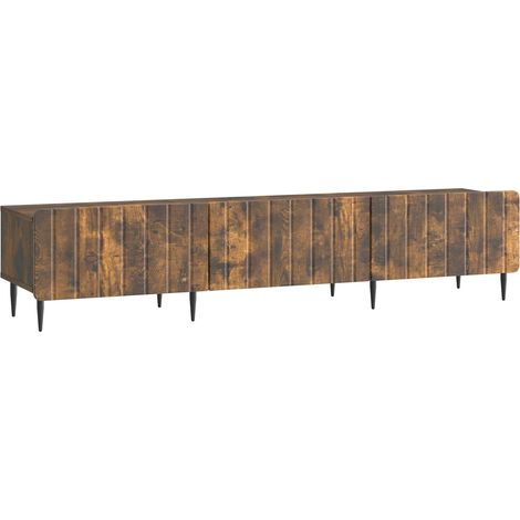 Mobile TV Rovere Fumo 147 x 34,5 x 32 cm Legno ingegnerizzato vidaXL