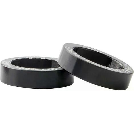 Lot de 2 adaptateurs de conversion pour moyeu de vélo 100 à 110 mm, en alliage d'aluminium, avec vis et rondelle de conversion Boost. Accessoires vélo noirs. (1/4)