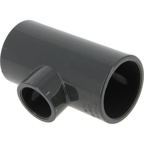 Té PVC pression réduit femelle-femelle 90° Ø50-32