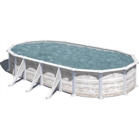 PISCINA GRE DESMONTABLE GROENLANDIA 730X375X122 ASPECTO NORDICO