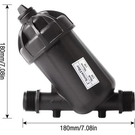 Filtre à Eau pour Irrigation Goutte à Goutte, 120 Mesh, 130 Microns, Idéal pour Jardinage et Agriculture (1/3)
